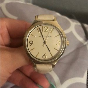 Anne Klein leather watch